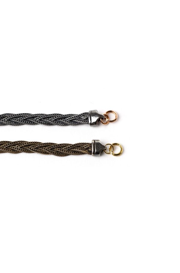 bracciale treccia piatta