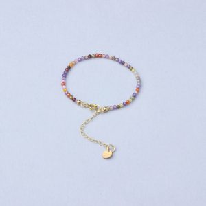 bracciale pietrine multicolor